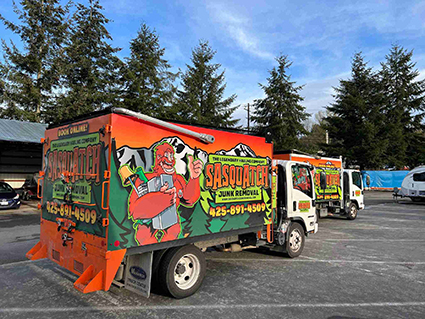 Sasquatch Junk Removal has larger trucks than our competitors.